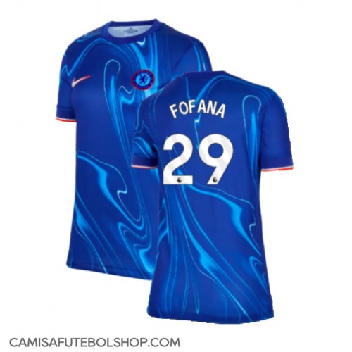 Camisa de time de futebol Chelsea Wesley Fofana #29 Replicas 1º Equipamento Feminina 2024-25 Manga Curta